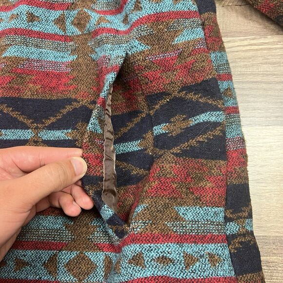 Outback Trading Co Brooklyn Jacket Navy Aztec Western Knee Length Sz 3XL - Picture 7 of 10